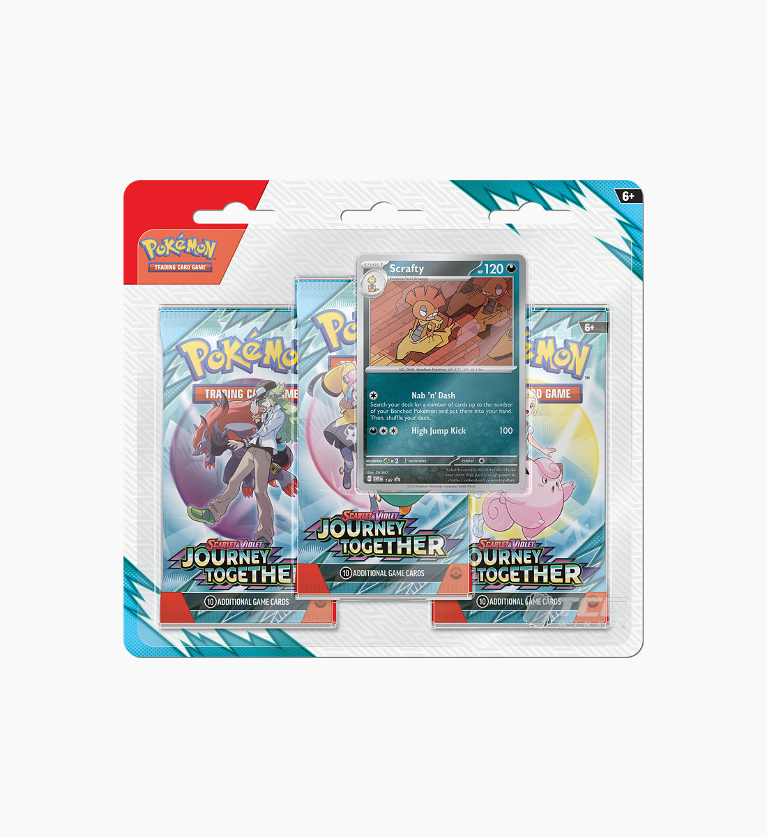 Pokémon TCG Scarlet &amp; Violet Journey Together 3-Pack Blister