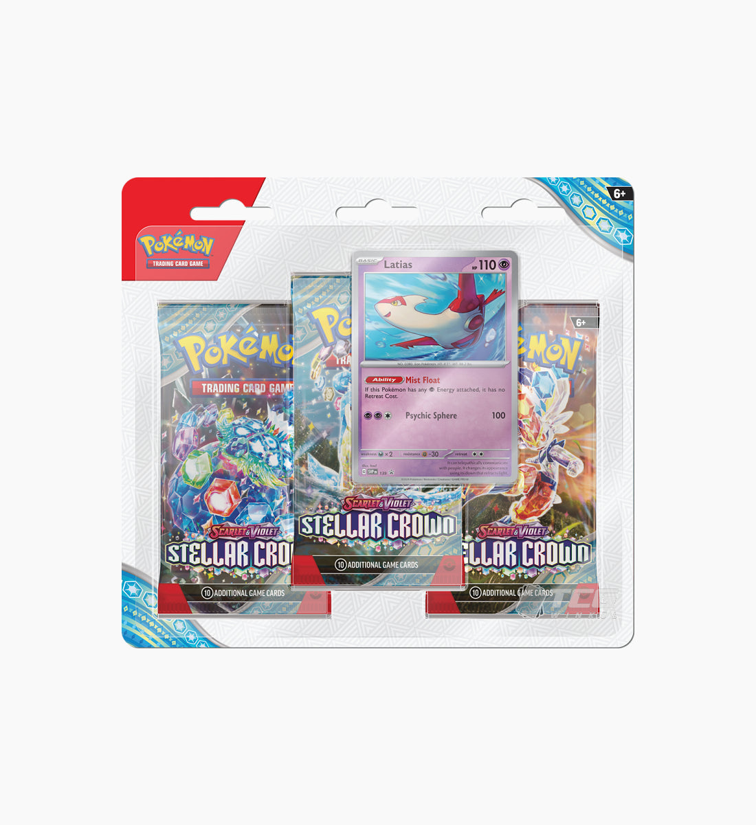 Pokémon TCG Scarlet &amp; Violet Stellar Crown 3-Pack Blister