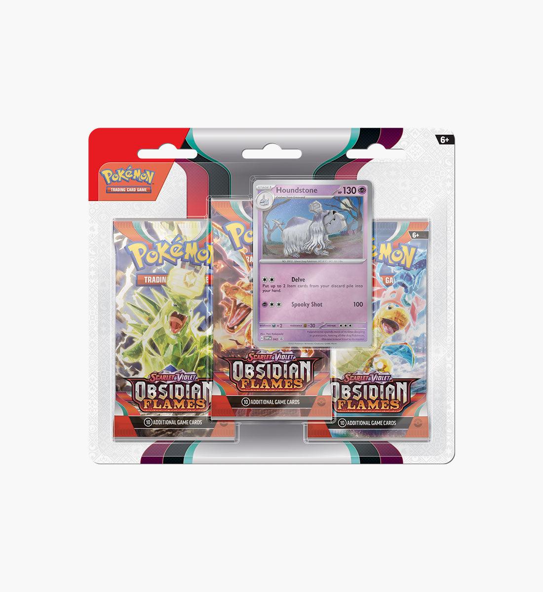 Pokémon TCG Scarlet &amp; Violet Obsidian Flames 3-Pack Blister - TCG Winkel